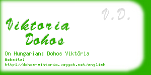 viktoria dohos business card