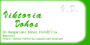 viktoria dohos business card